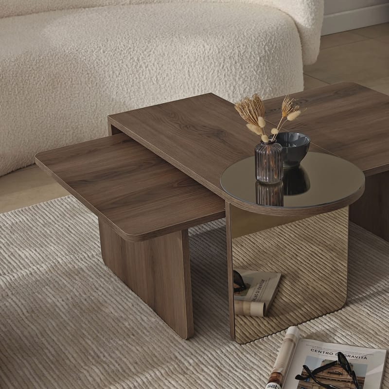 Dasina Soffbord 105 cm - Bronzie/Valnöt - Möbler - Bord & matgrupper - Soffbord