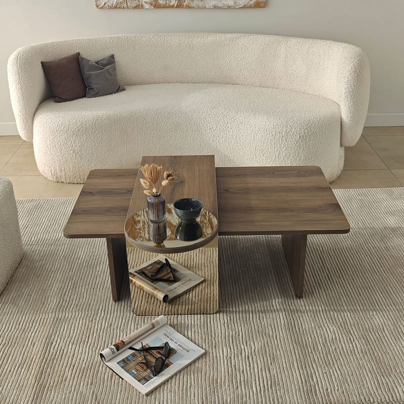 Dasina Soffbord 105 cm - Bronzie/Valnöt - Möbler - Bord & matgrupper - Soffbord
