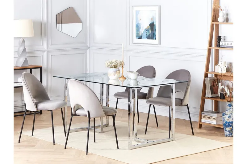 Davson Matbord 90x160 cm - Silver - Möbler - Bord & matgrupper - Matbord & köksbord