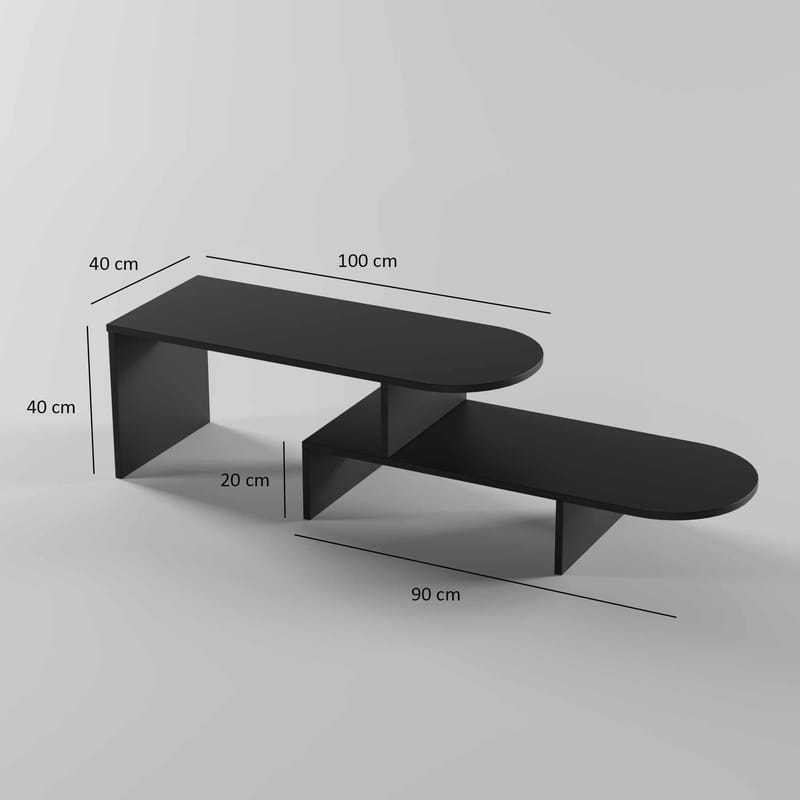 Deliones Soffbord 100 cm - Svart - Möbler - Bord & matgrupper - Soffbord