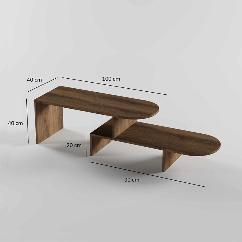 Deliones Soffbord 100 cm - Valnöt - Möbler - Bord & matgrupper - Soffbord