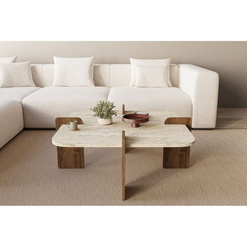 Denros Soffbord 90 cm - Brun/Mörkbrun - Möbler - Bord & matgrupper - Soffbord