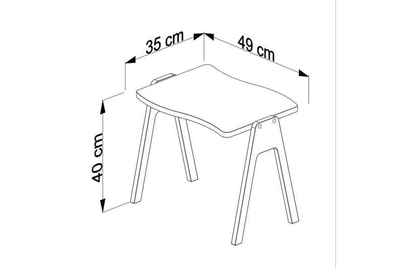 Derra Soffbord 49 cm - Mediumfärgat trä - Möbler - Bord & matgrupper - Soffbord