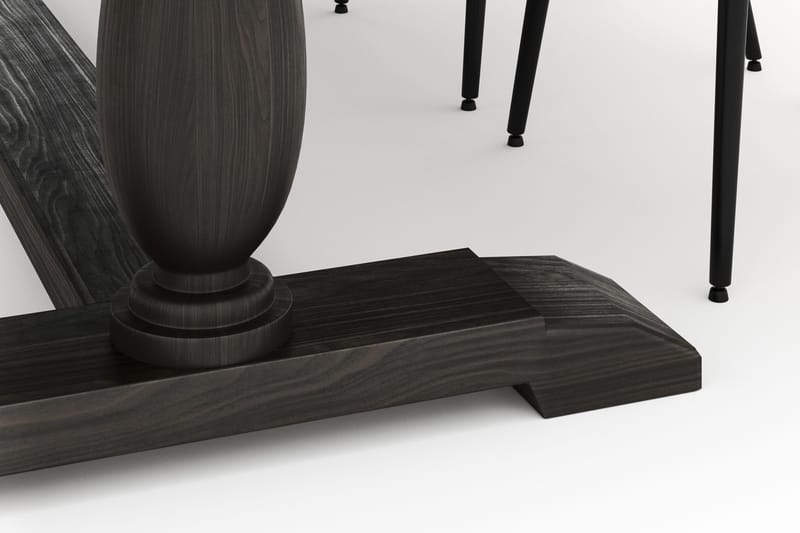 Dijon Matgrupp 200x100cm med 4 Alsarp Matstolar - Brun - Möbler - Bord & matgrupper - Matgrupper