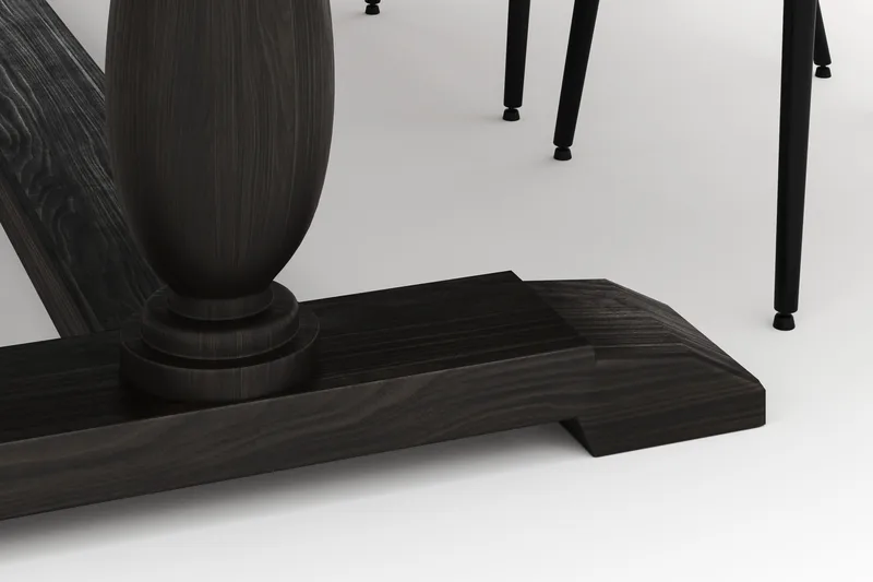 Dijon Matgrupp 200x100cm med 4 Alsarp Matstolar - Brun - Möbler - Bord & matgrupper - Matgrupper