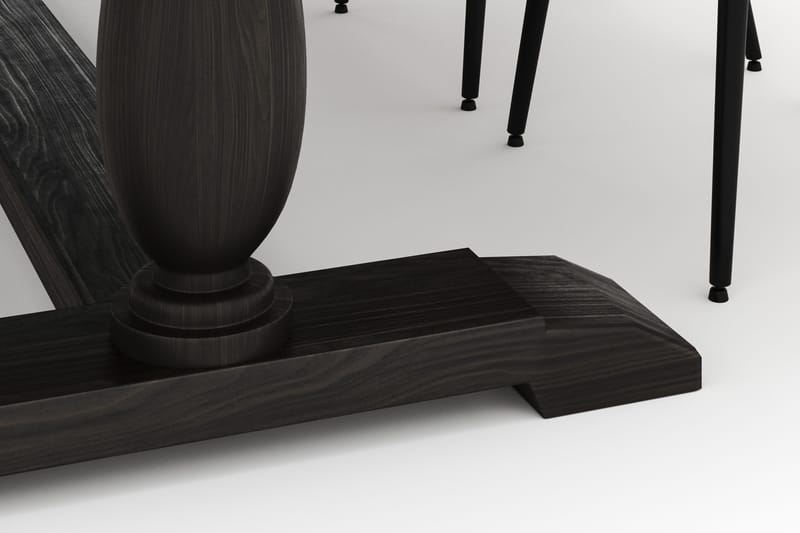 Dijon Matgrupp 200x100cm med 4 Alsarp Matstolar - Brun - Möbler - Bord & matgrupper - Matgrupper