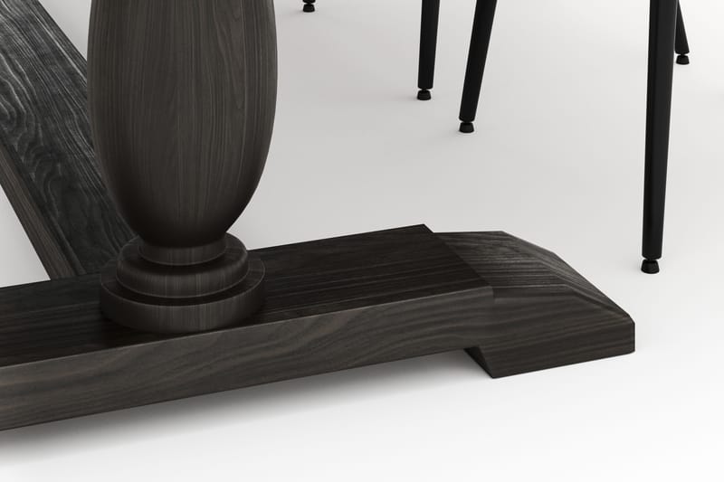 Dijon Matgrupp 200x100cm med 4 Alsarp Matstolar - Brun - Möbler - Bord & matgrupper - Matgrupper