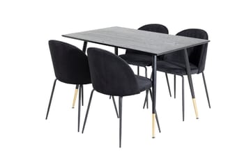 Dipp Matbord 120 cm med 4 Wrinkles Matstol - Möbler - Bord & matgrupper - Matgrupper