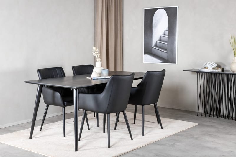 Dipp Matbord 180 cm med 4 Comfort Karmstol