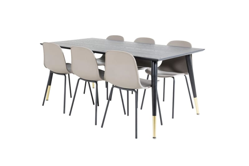 Dipp Matbord 180 cm med 6 Arctic Matstol - Möbler - Bord & matgrupper - Matgrupper