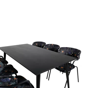 Dipp Matbord 180 cm med 6 Arrow Fåtölj - Möbler - Bord & matgrupper - Matgrupper