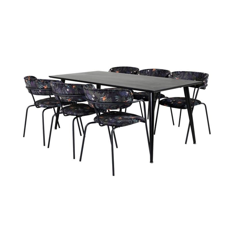 Dipp Matbord 180 cm med 6 Arrow Fåtölj - Möbler - Bord & matgrupper - Matgrupper