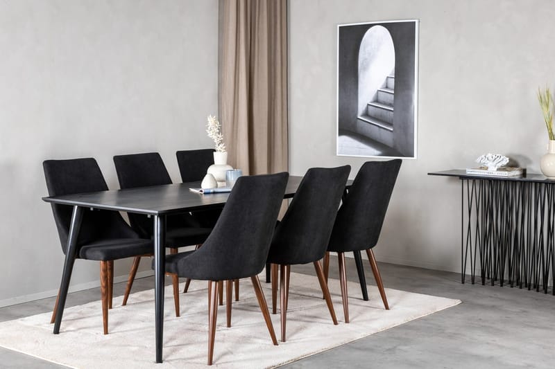 Dipp Matbord 180 cm med 6 Leone Matstol