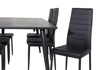 Dipp Matbord 180 cm med 6 Slim Matstol - Möbler - Bord & matgrupper - Matgrupper