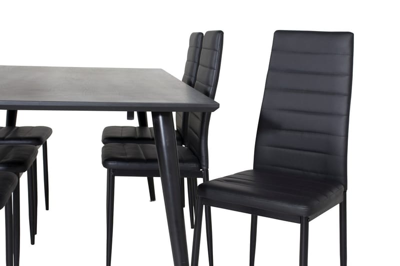Dipp Matbord 180 cm med 6 Slim Matstol - Möbler - Bord & matgrupper - Matgrupper