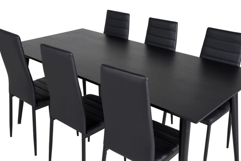 Dipp Matbord 180 cm med 6 Slim Matstol - Möbler - Bord & matgrupper - Matgrupper