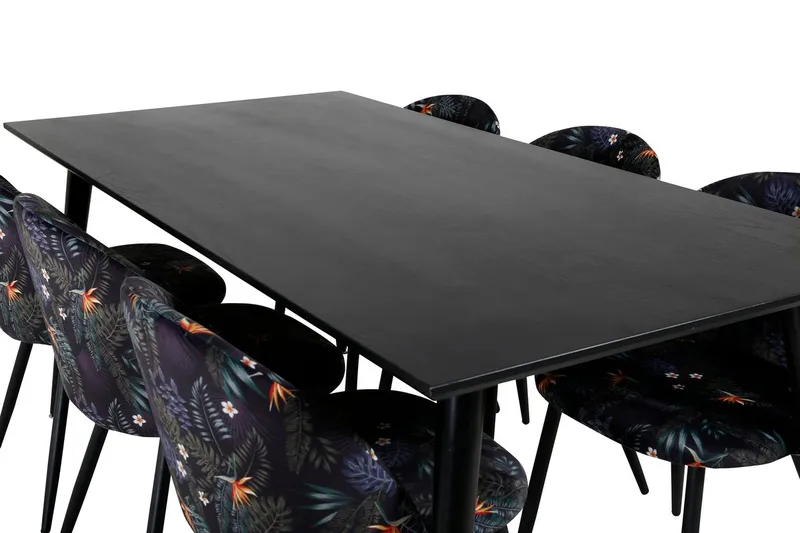 Dipp Matbord 180 cm med 6 Velvet Matstol