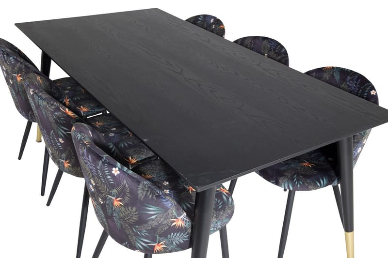 Dipp Matbord 180 cm med 6 Velvet Matstol - Möbler - Bord & matgrupper - Matgrupper