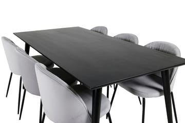 Dipp Matbord 180 cm med 6 Wrinkles Matstol - Möbler - Bord & matgrupper - Matgrupper