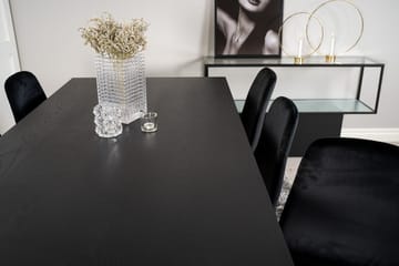 Dipp Matbord 180 cm med 6 Polar Köksstol Sammet - Möbler - Bord & matgrupper - Matgrupper