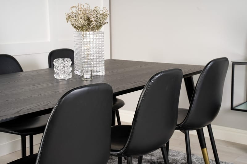 Dipp Matbord 180 cm med 6 Polar Köksstol - Möbler - Bord & matgrupper - Matgrupper