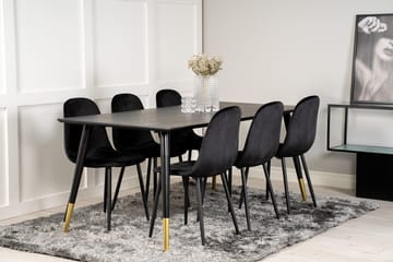 Dipp Matbord 180 cm med 6 Polar Köksstol - Möbler - Bord & matgrupper - Matgrupper
