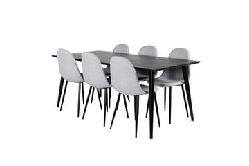 Dipp Matbord 180 cm med 6 Polar Matstol - Möbler - Bord & matgrupper - Matgrupper