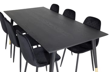 Dipp Matbord 180 cm med 6 Polar Matstol - Möbler - Bord & matgrupper - Matgrupper