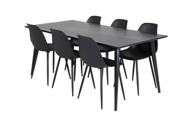 Dipp Matbord 180 cm med 6 Polar Matstol - Möbler - Bord & matgrupper - Matgrupper