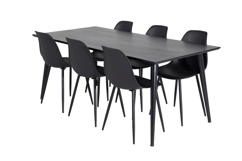 Dipp Matbord 180 cm med 6 Polar Matstol - Möbler - Bord & matgrupper - Matgrupper