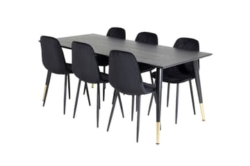 Dipp Matbord 180 cm med 6 Polar Matstol - Möbler - Bord & matgrupper - Matgrupper