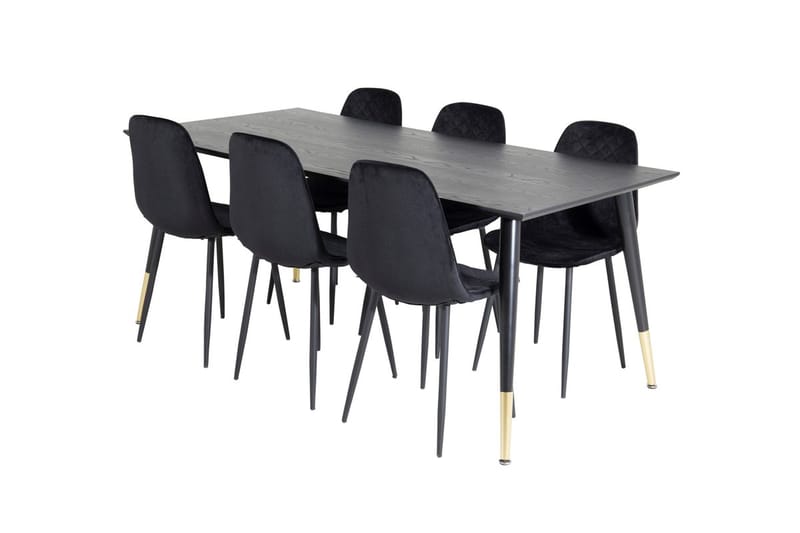 Dipp Matbord 180 cm med 6 Polar Matstol - Möbler - Bord & matgrupper - Matgrupper