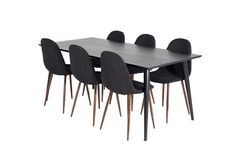 Dipp Matbord 180 cm med 6 Polar Matstol - Möbler - Bord & matgrupper - Matgrupper