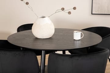 Dipp Matbord med 4 Berit Karmstol med Armstöd - Möbler - Bord & matgrupper - Matgrupper