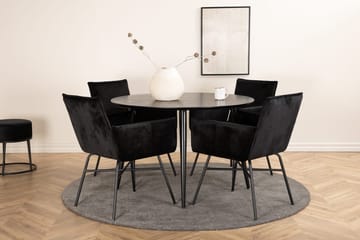 Dipp Matbord med 4 Petra Karmstol - Möbler - Bord & matgrupper - Matgrupper