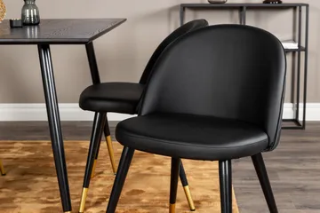 Dipp Matgrupp 120 cm Rund med 4 Velvet stolar - Möbler - Bord & matgrupper - Matgrupper