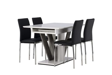 Disa Matbord 120x80 cm med 4 Lily Matstol - Möbler - Bord & matgrupper - Matgrupper