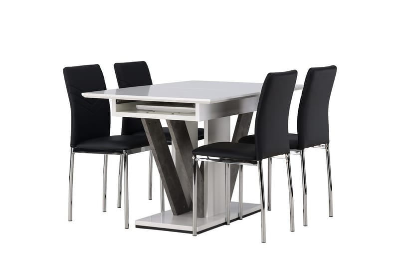 Disa Matbord 120x80 cm med 4 Lily Matstol - Möbler - Bord & matgrupper - Matgrupper
