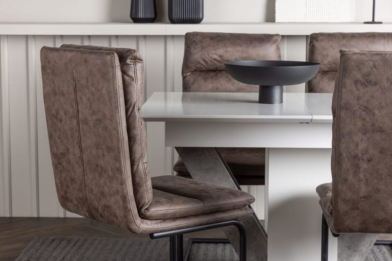 Disa Matbord 120x80 cm med 4 Zizo Matstol - Möbler - Bord & matgrupper - Matgrupper