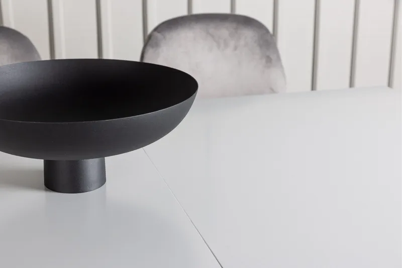 Disa Matgrupp 120 cm Rektangulär med 4 Eva stolar - Ljusgrå - Möbler - Bord & matgrupper - Matgrupper