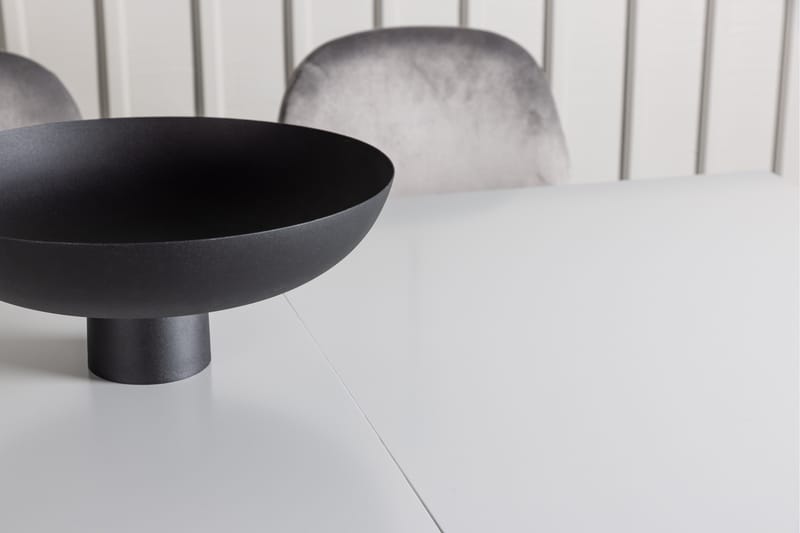 Disa Matgrupp 120 cm Rektangulär med 4 Eva stolar - Ljusgrå - Möbler - Bord & matgrupper - Matgrupper