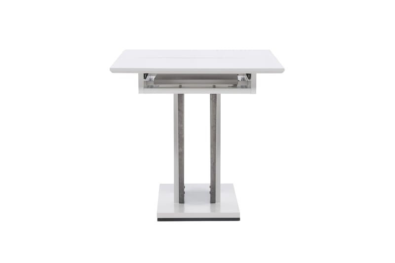 Disa Utdragbart Rektangulärt Matbord 120–160 cm med Betongutseende - Vit - Möbler - Bord & matgrupper - Matbord & köksbord