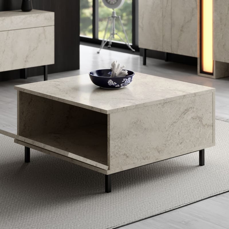Djarhint Soffbord 75 cm - Travertin - Möbler - Bord & matgrupper - Soffbord