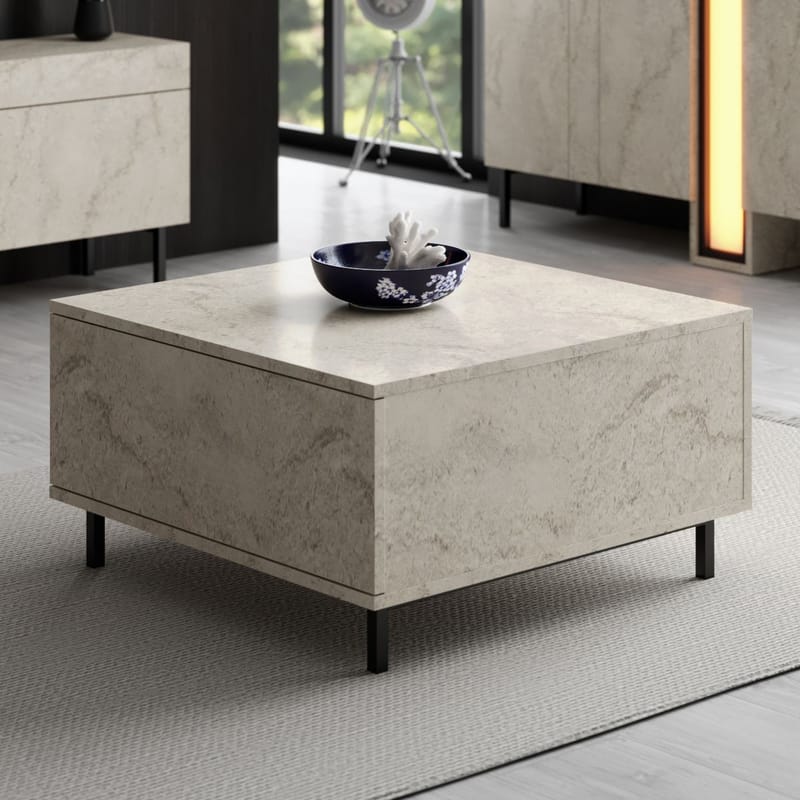 Djarhint Soffbord 75 cm - Travertin - Möbler - Bord & matgrupper - Soffbord