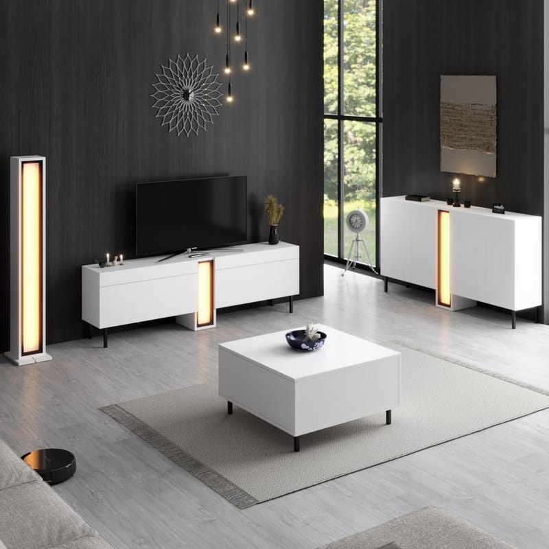 Djarhint Soffbord 75 cm - Vit - Möbler - Bord & matgrupper - Soffbord