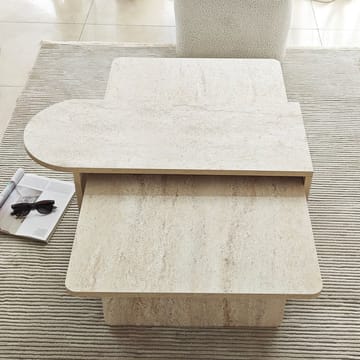 Djarhint Soffbordsset 82 cm - Brons/Travertin - Möbler - Bord & matgrupper - Soffbord