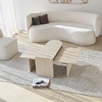 Djarhint Soffbordsset 82 cm - Brons/Travertin - Möbler - Bord & matgrupper - Soffbord