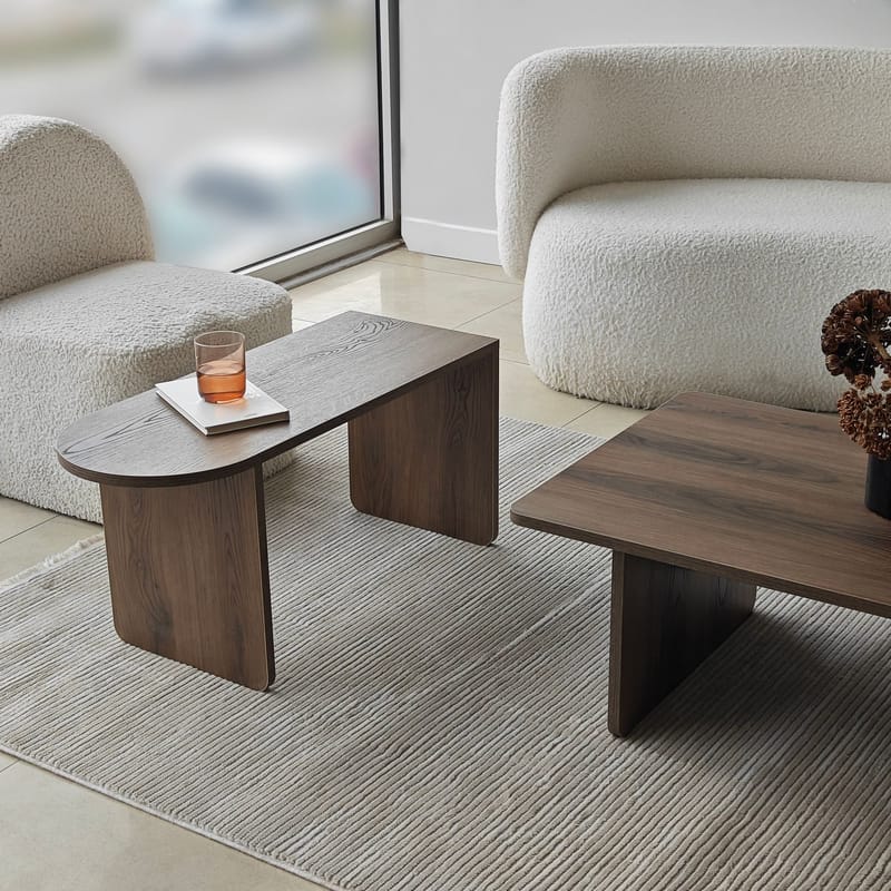 Djarhint Soffbordsset 82 cm - Brons/valnöt - Möbler - Bord & matgrupper - Soffbord