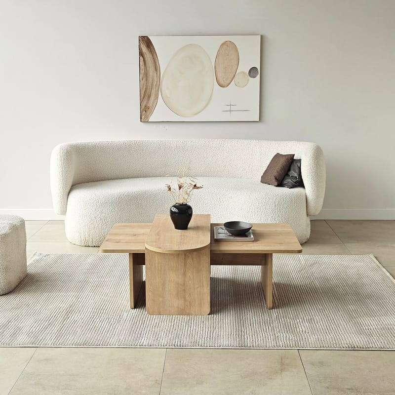 Djarhint Soffbordsset 82 cm - Bronze och Sapphire Oak - Möbler - Bord & matgrupper - Soffbord