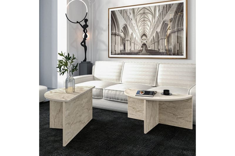 Dolcer Soffbord 70 cm - Ivory - Möbler - Bord & matgrupper - Soffbord